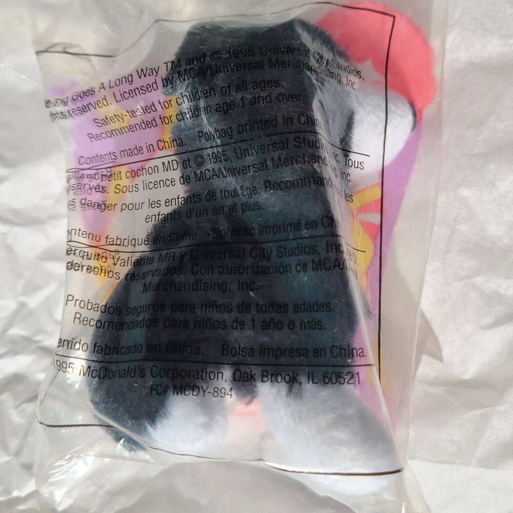 McDonalds Happy Meal 1995 Fly the Border Collie from 'Babe"